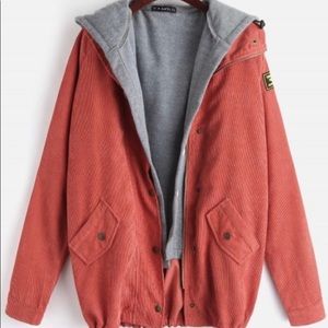 Zaful fleece vest and corduroy jacket (2 pieces)